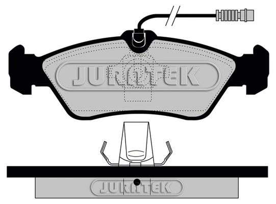 JCP1045 JURATEK Комплект тормозных колодок, дисковый тормоз (фото 4)