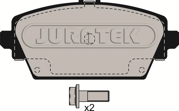 JCP1580 JURATEK Комплект тормозных колодок, дисковый тормоз (фото 3)
