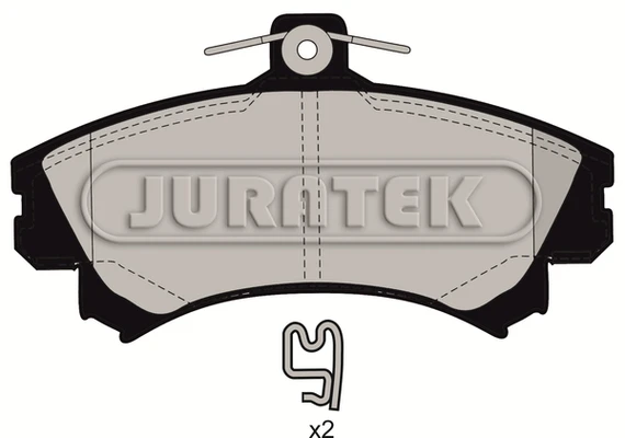 JCP1093 JURATEK Комплект тормозных колодок, дисковый тормоз (фото 2)