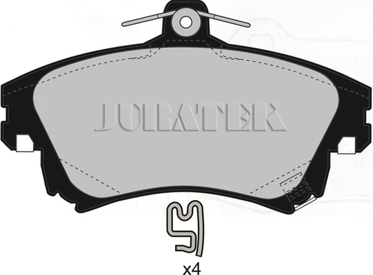 JCP1384 JURATEK Комплект тормозных колодок, дисковый тормоз (фото 3)