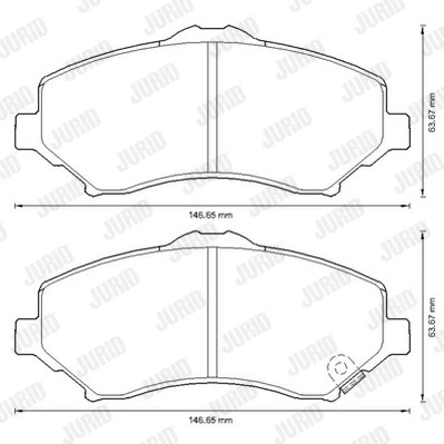 573298J JURID Комплект тормозных колодок, дисковый тормоз (фото 4)