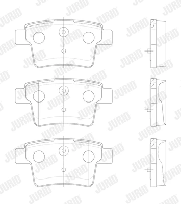 573218J JURID Комплект тормозных колодок, дисковый тормоз (фото 5)
