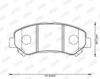 573379J JURID Комплект тормозных колодок, дисковый тормоз (фото 3)