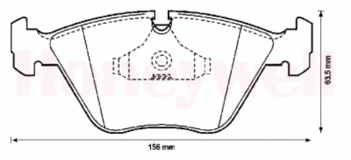571355D JURID Комплект тормозных колодок, дисковый тормоз (фото 2)