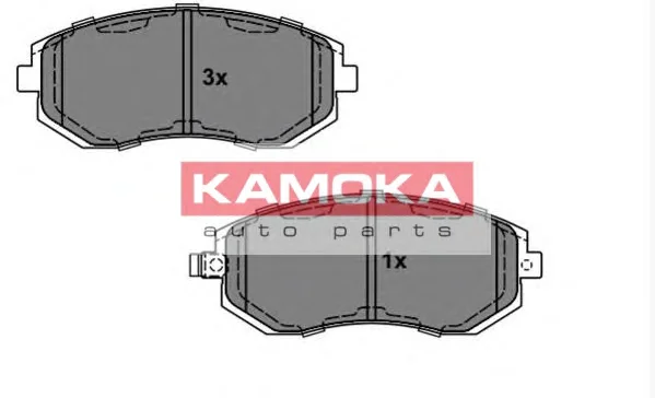 JQ101126 KAMOKA Комплект тормозных колодок, дисковый тормоз (фото 1)
