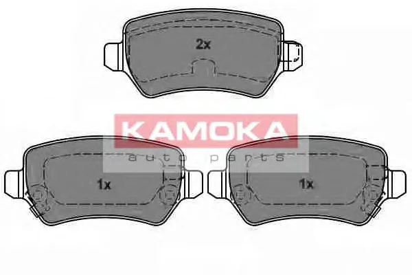 JQ101141 KAMOKA Комплект тормозных колодок, дисковый тормоз (фото 1)