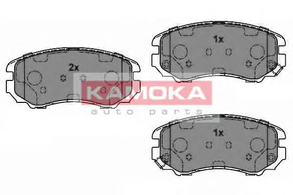 JQ101142 KAMOKA Комплект тормозных колодок, дисковый тормоз (фото 1)