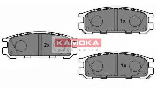 JQ1011580 KAMOKA Комплект тормозных колодок, дисковый тормоз (фото 1)