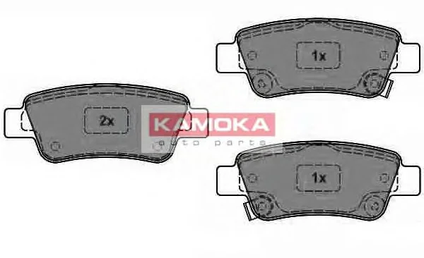 JQ1013764 KAMOKA Комплект тормозных колодок, дисковый тормоз (фото 1)