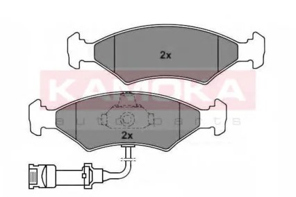 JQ101424 KAMOKA Комплект тормозных колодок, дисковый тормоз (фото 1)