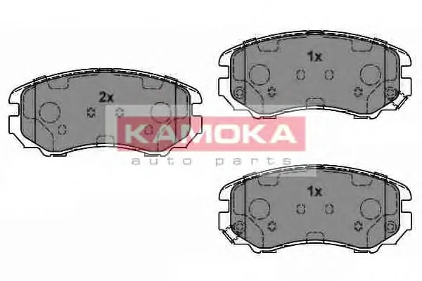JQ1018500 KAMOKA Комплект тормозных колодок, дисковый тормоз (фото 1)