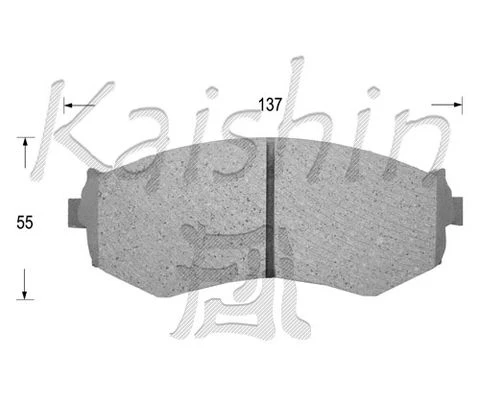 FK1154 KAISHIN Комплект тормозных колодок, дисковый тормоз (фото 2)