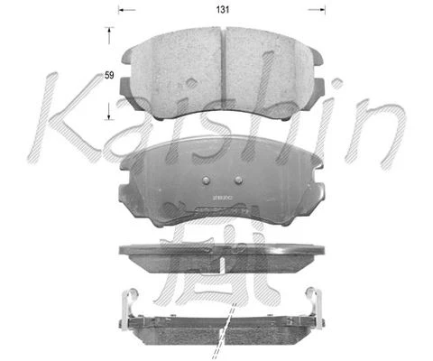 D11148 KAISHIN Комплект тормозных колодок, дисковый тормоз (фото 1)