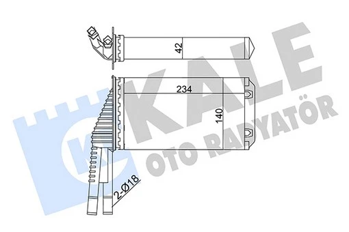 355265 KALE Теплообменник, отопление салона (фото 1)