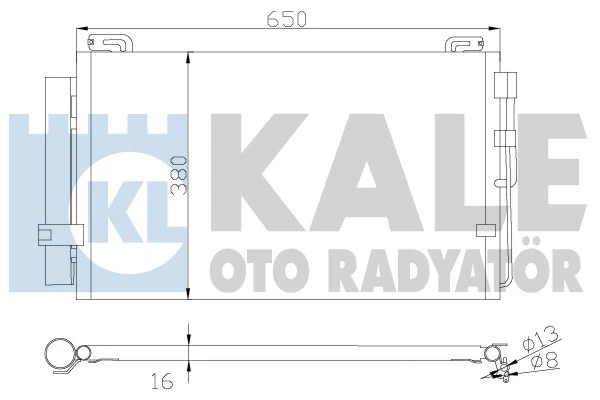 391300 KALE Конденсер hy matrix 1.6-1.8 01- (фото 1)