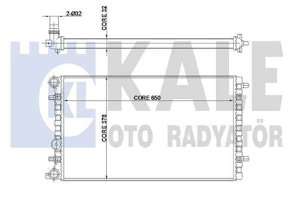 348500 KALE Радиатор, охлаждение двигателя (фото 1)