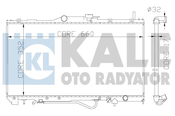342165 KALE Радиатор, охлаждение двигателя (фото 2)