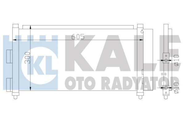 386000 KALE Радиатор кондиционера doblo cargo 06- 1.3mjtd, punto 2 (фото 1)