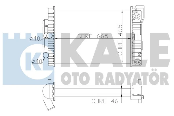 351500 KALE Радиатор mb (фото 1)