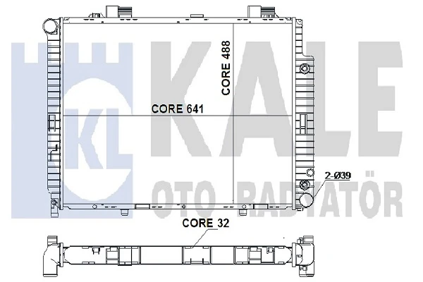 352000 KALE Радиатор mb (фото 1)