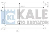 388300 KALE Радиатор кондиционера nissan micra/note, renault modus all 03> (фото 1)