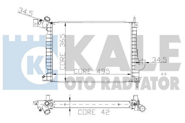 179800 KALE Радиатор opel (фото 1)