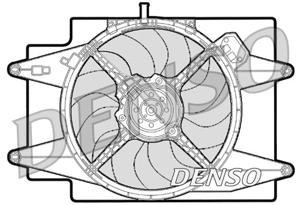 DER01001 DENSO Вентилятор, охлаждение двигателя (фото 1)