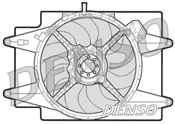 DER01002 DENSO Вентилятор, охлаждение двигателя (фото 1)