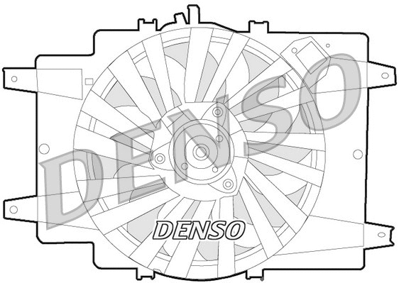 DER01008 DENSO Вентилятор, охлаждение двигателя (фото 1)