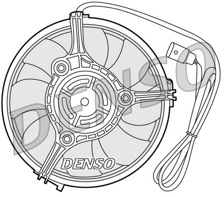DER02001 DENSO Вентилятор, охлаждение двигателя (фото 1)