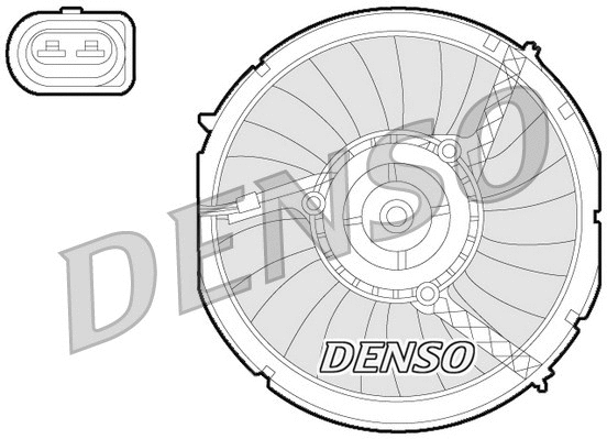 DER02003 DENSO Вентилятор, охлаждение двигателя (фото 1)