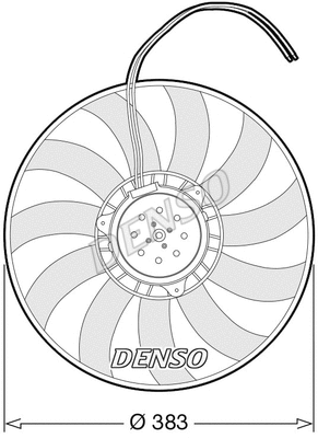 DER02007 DENSO Вентилятор, охлаждение двигателя (фото 1)