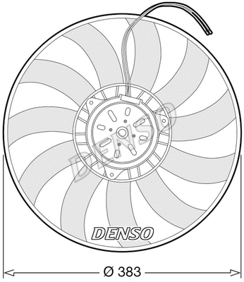 DER02009 DENSO Вентилятор, охлаждение двигателя (фото 1)