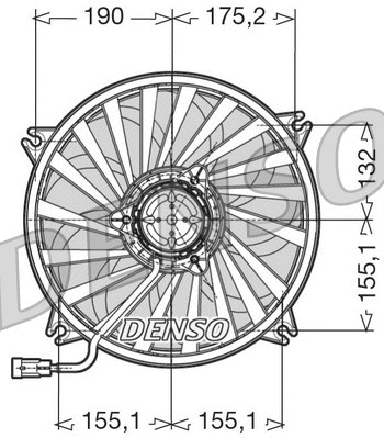 DER07005 DENSO Вентилятор, охлаждение двигателя (фото 1)