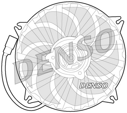 DER07007 DENSO Вентилятор, охлаждение двигателя (фото 1)