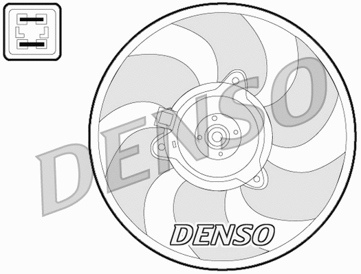 DER07008 DENSO Вентилятор, охлаждение двигателя (фото 1)