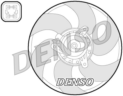 DER07009 DENSO Вентилятор, охлаждение двигателя (фото 1)