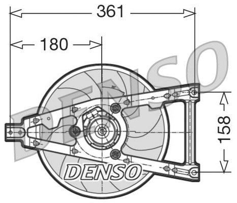 DER09011 DENSO Вентилятор, охлаждение двигателя (фото 1)