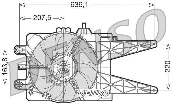 DER09014 DENSO Вентилятор, охлаждение двигателя (фото 1)