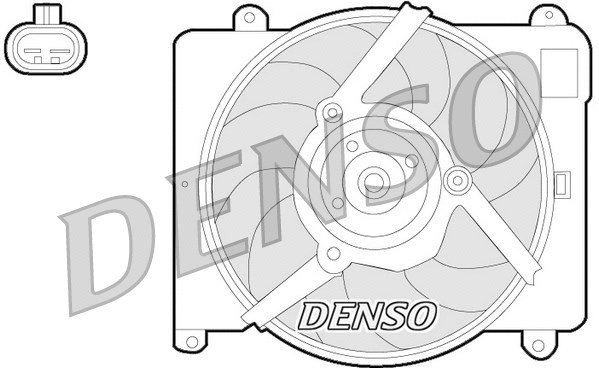 DER09054 DENSO Вентилятор, охлаждение двигателя (фото 1)