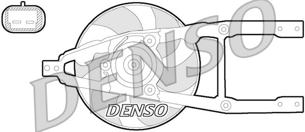 DER09055 DENSO Вентилятор, охлаждение двигателя (фото 1)