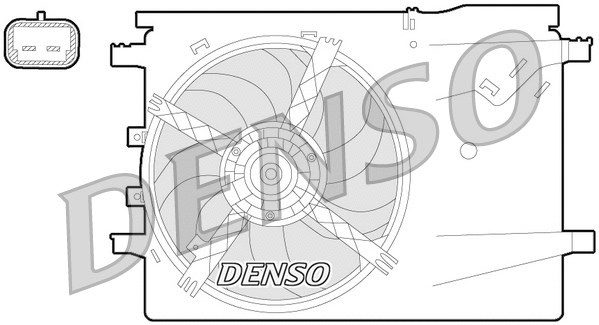 DER09058 DENSO Вентилятор, охлаждение двигателя (фото 1)