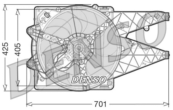 DER09101 DENSO Вентилятор, охлаждение двигателя (фото 1)
