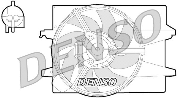 DER10004 DENSO Вентилятор, охлаждение двигателя (фото 1)