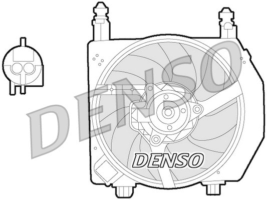 DER10006 DENSO Вентилятор, охлаждение двигателя (фото 1)