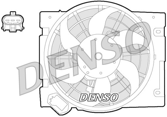 DER20013 DENSO Вентилятор, охлаждение двигателя (фото 1)