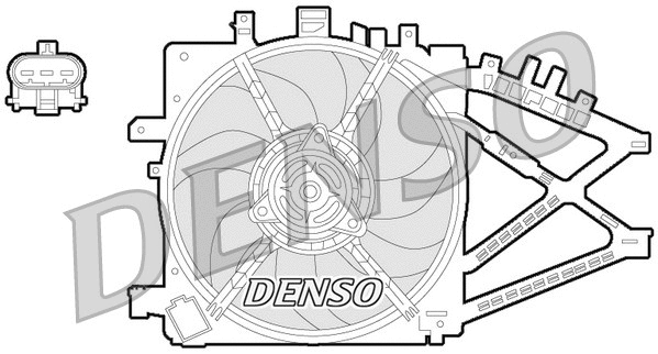 DER20014 DENSO Вентилятор, охлаждение двигателя (фото 1)