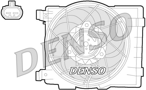 DER20015 DENSO Вентилятор, охлаждение двигателя (фото 1)
