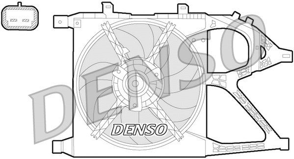 DER20016 DENSO Вентилятор, охлаждение двигателя (фото 1)