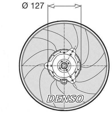 DER21003 DENSO Вентилятор, охлаждение двигателя (фото 1)